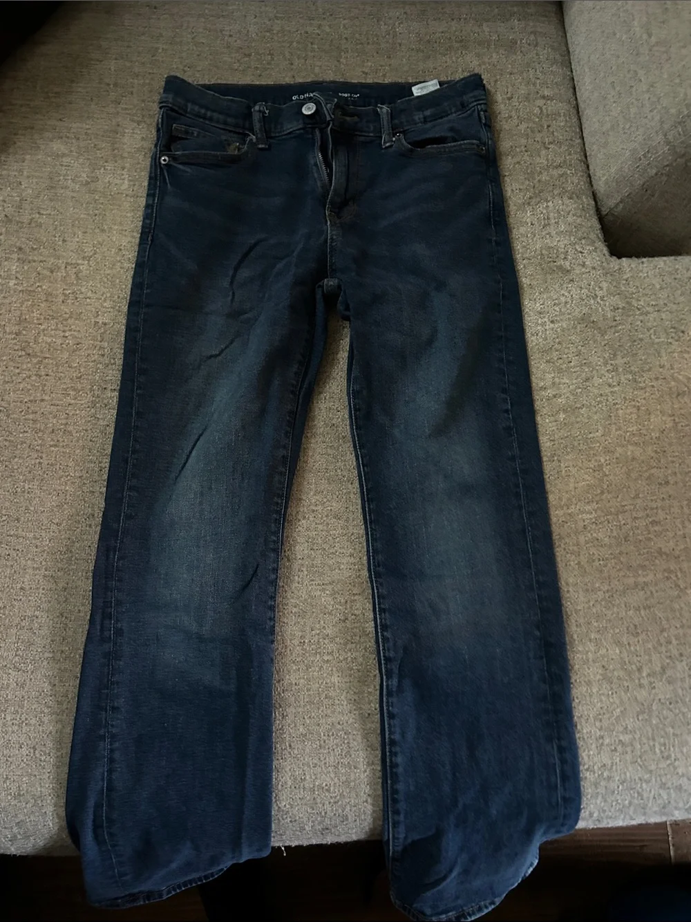 Boys Dark Blue Stretch Denim Jeans